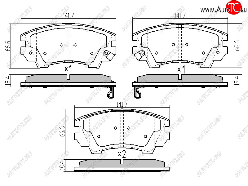 1 329 р. Колодки тормозные перед FR-FL SAT  Opel Astra  J (2009-2017) универсал дорестайлинг, хэтчбек 5 дв. дорестайлинг, седан рестайлинг, универсал рестайлинг, хэтчбек 5 дв.  рестайлинг  с доставкой в г. Москва