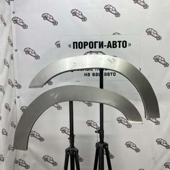 4 299 р. Комплект передних ремонтных арок Пороги-Авто Nissan Patrol 5 Y61 2-ой рестайлинг (2004-2010) (Холоднокатаная сталь 0,8 мм)  с доставкой в г. Москва. Увеличить фотографию 1