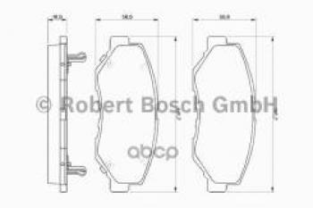 2 879 р. Колодки тормозные передние (4шт.) BOSCH Honda CR-V RW,RT дорестайлинг (2016-2020)  с доставкой в г. Москва. Увеличить фотографию 1