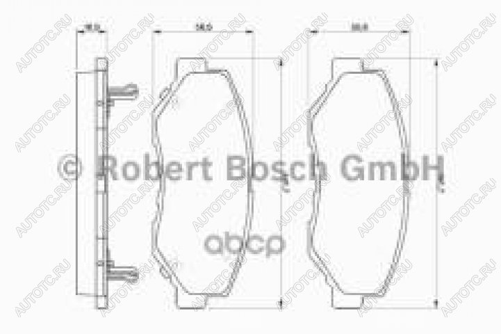 2 879 р. Колодки тормозные передние (4шт.) BOSCH Honda CR-V RW,RT дорестайлинг (2016-2020)  с доставкой в г. Москва