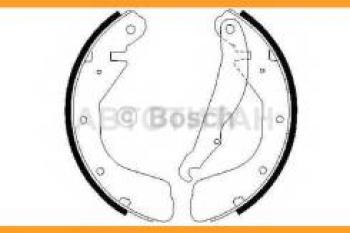 Колодки тормозные задние барабанные (4шт.) BOSCH Opel Astra F седан рестайлинг (1994-1998)