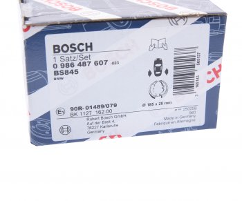 2 499 р. Колодки тормозные задние барабанные 4шт. BOSCH BMW 3 серия E93 кабриолет дорестайлинг (2006-2010)  с доставкой в г. Москва. Увеличить фотографию 4