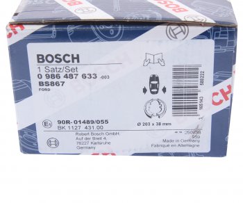 2 399 р. Колодки тормозные задние барабанные (4шт.) BOSCH Ford Focus 1 хэтчбэк 3 дв. дорестайлинг (1998-2002)  с доставкой в г. Москва. Увеличить фотографию 4