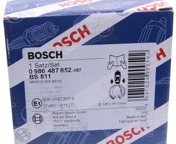 2 099 р. Колодки тормозные задние барабанные (4шт.) BOSCH Mercedes-Benz A class W168 хэтчбэк 5 дв. (1997-2004)  с доставкой в г. Москва. Увеличить фотографию 3