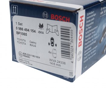 2 099 р. Колодки тормозные задние (4шт.) BOSCH Toyota Camry XV40 дорестайлинг (2006-2008)  с доставкой в г. Москва. Увеличить фотографию 3