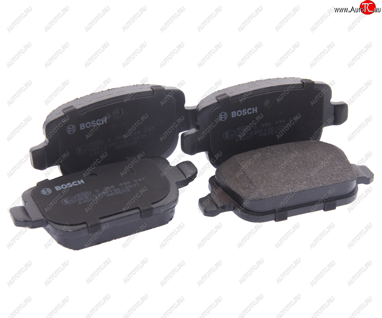 2 439 р. Колодки тормозные задние (4шт.) BOSCH  Ford Galaxy ( WGR,  2,  CK,CD390) (1995-2019), Ford Mondeo ( MK5 CD391,  MK5,CD391) (1992-2025), Land Rover Freelander ( 1,  L359) (1997-2012)  с доставкой в г. Москва