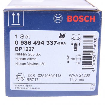 2 899 р. Колодки тормозные передние (4шт.) BOSCH  Nissan Juke ( 1 YF15,  2 F16) - Teana  1 J31  с доставкой в г. Москва. Увеличить фотографию 4