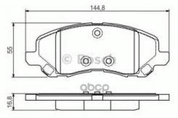 2 599 р. Колодки тормозные передние (4шт.) BOSCH  Mitsubishi Pajero ( 1 L040,  2 V30/V40 5 дв.,  2 V20,  2 V30/V40,  3 V60,  3 V70,  4 V90,  4 V80) - Pajero Sport ( PA,  PB,  QE,  QF)  с доставкой в г. Москва. Увеличить фотографию 1