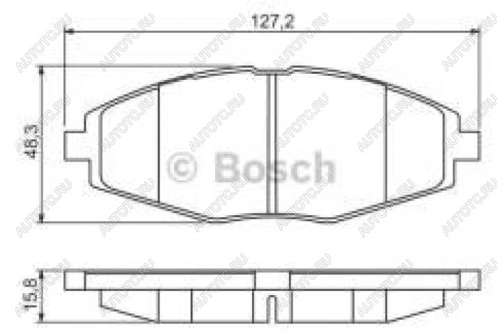 1 149 р. Колодки тормозные передние (4шт.) BOSCH Chevrolet Lanos T100 седан (2002-2017)  с доставкой в г. Москва