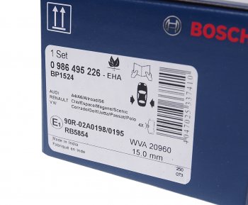 1 279 р. Колодки тормозные задние (4шт.) BOSCH Audi A6 C5 дорестайлинг, седан (1997-2001)  с доставкой в г. Москва. Увеличить фотографию 3