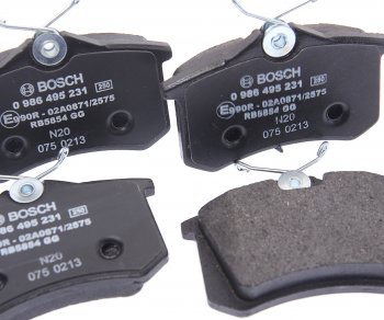 1 669 р. Колодки тормозные задние (4шт.) BOSCH  CITROEN C8 (2002-2014), Peugeot 807 (2002-2014), Volkswagen Bora (1998-2005), Volkswagen Golf  5 (2003-2009)  с доставкой в г. Москва. Увеличить фотографию 2