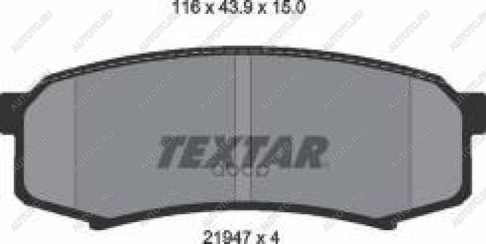 2 499 р. Колодки тормозные передние (4шт.) TEXTAR  Mitsubishi Pajero ( 4 V90,  4 V80) (2006-2011), Toyota Land Cruiser ( 80,  90,  100) (1989-2007)  с доставкой в г. Москва