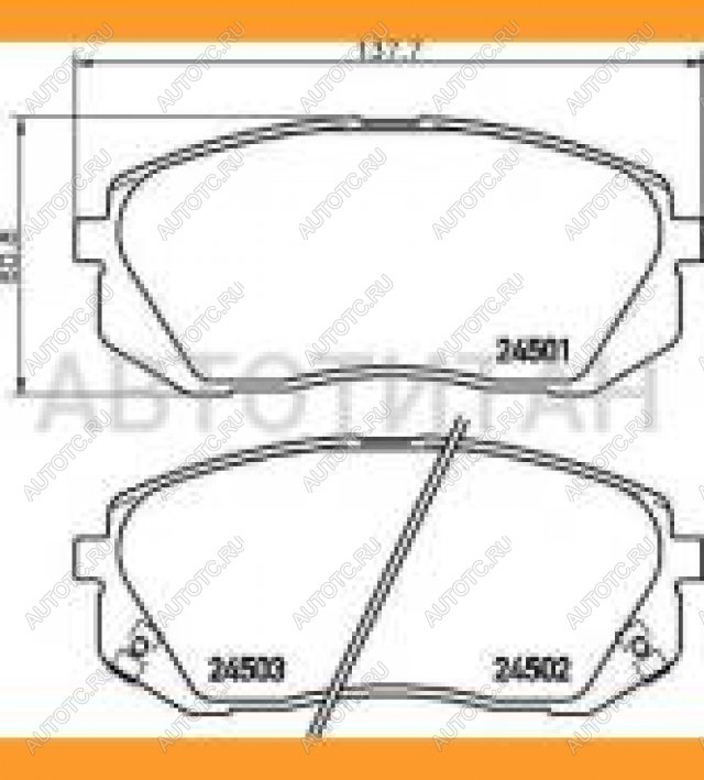 3 599 р. Колодки тормозные передние (4шт.) (Словакия)TEXTAR KIA Carens UN (2006-2013)  с доставкой в г. Москва