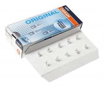 53 р. Лампа 2V -2W (W2W) (W2x4,6d) (1 шт) OSRAM Great Wall Hover H2 (2005-2010)  с доставкой в г. Москва. Увеличить фотографию 2