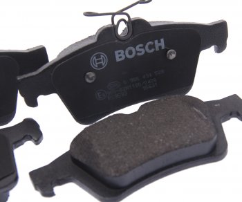 2 679 р. Колодки тормозные задние (4шт.) BOSCH Mazda 3/Axela BK дорестайлинг седан (2003-2006)  с доставкой в г. Москва. Увеличить фотографию 2