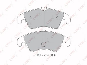 3 499 р. Колодки тормозные передние(4шт.) LYNX Audi A4 B8 дорестайлинг, универсал (2007-2011)  с доставкой в г. Москва. Увеличить фотографию 1