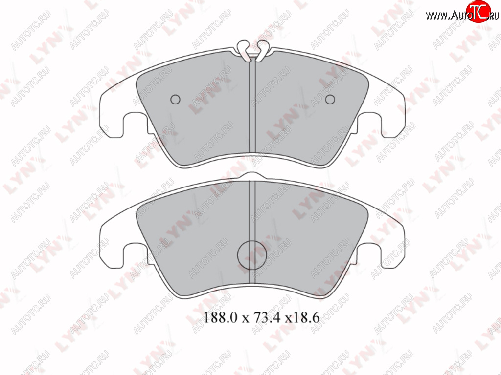 3 499 р. Колодки тормозные передние(4шт.) LYNX Audi A4 B8 дорестайлинг, универсал (2007-2011)  с доставкой в г. Москва