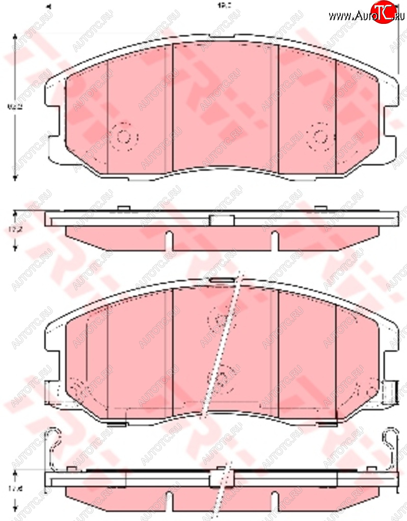 7 499 р. Колодки тормозные передние (4шт.) TRW Chevrolet Captiva  дорестайлинг (2006-2011)  с доставкой в г. Москва