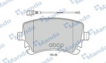 Колодки тормозные задние (4шт.) MANDO Audi (Ауди) A8 (А8) ( D3,  D4,  D5) (2002-2021), Volkswagen (Волксваген) Transporter (Транспортер)  T4 (1990-2003)