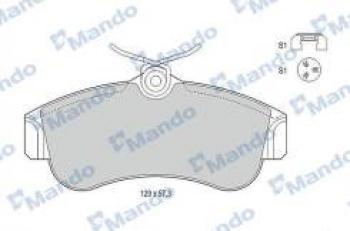 Колодки тормозные передние (4шт.) MANDO Suzuki SX4 YA21S,YB21S дорестайлинг, хэтчбэк (2006-2011)