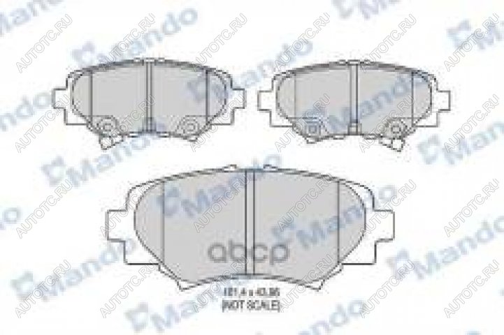 1 539 р. Колодки тормозные задние (4шт.) MANDO Mazda 3/Axela BP седан (2019-2024)  с доставкой в г. Москва