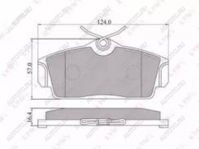 1 559 р. Колодки тормозные передние с АБС (4шт.) MANDO Nissan Almera N16 седан дорестайлинг (2000-2003)  с доставкой в г. Москва