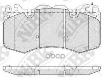 Колодки тормозные передние (4шт.) NIBK Land Rover Range Rover 5 L460 (2021-2025)