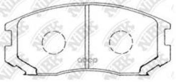 Колодки тормозные передние (4шт.) NIBK Mitsubishi Colt CA0 хэтчбэк 3 дв. (1991-1996)