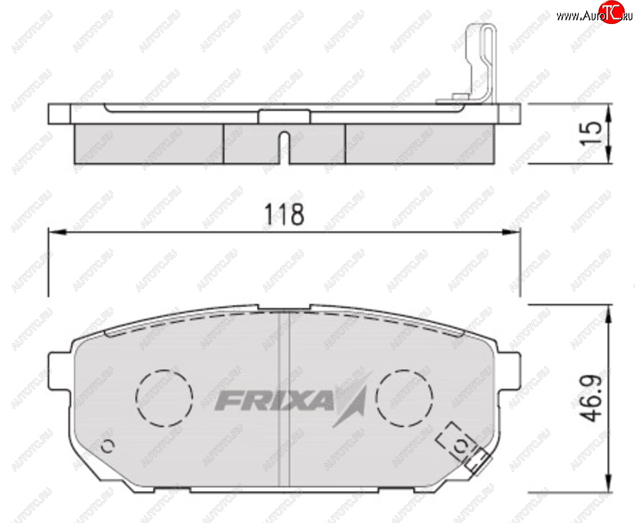 2 269 р. Колодки тормозные задние (4шт.) FRIXA  KIA Sorento ( BL,  MQ4) (2002-2022) дорестайлинг, рестайлинг  с доставкой в г. Москва