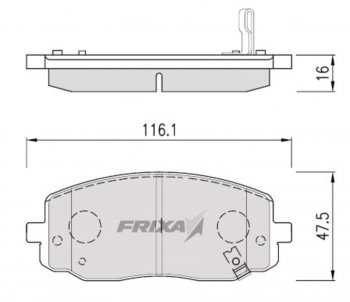 1 399 р. Колодки тормозные передние (4шт.) FRIXA  Hyundai i10 (PA,  BA), KIA Picanto (1 SA хэтчбэк 5 дв.,  2 TA хэтчбэк 5 дв.,  2 TA хэтчбэк 3 дв.,  3 JA хэтчбэк 5 дв.)  с доставкой в г. Москва. Увеличить фотографию 1