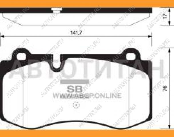 2 799 р. Колодки тормозные передние (4шт.) SANGSIN  Mercedes-Benz E-Class  W211 - S class  W221  с доставкой в г. Москва