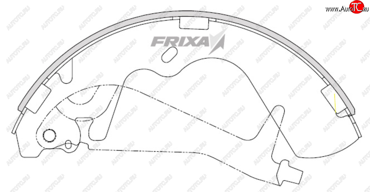 1 659 р. Колодки тормозные передние барабанные (4шт.) HANKOOK FRIXA  Hyundai Starex/H1  A1 (1997-2007) дорестайлинг, рестайлинг  с доставкой в г. Москва