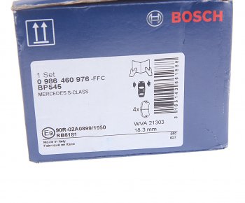 4 069 р. Колодки тормозные передние (4шт.) BOSCH Mercedes-Benz S class W140 Купе (1991-1998)  с доставкой в г. Москва. Увеличить фотографию 4