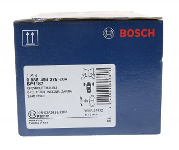 3 599 р. Колодки тормозные передние R17 (4шт.) BOSCH Opel Insignia A дорестайлинг седан (2008-2013)  с доставкой в г. Москва. Увеличить фотографию 3