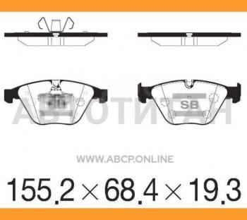 Колодки тормозные передние (4шт.) SANGSIN BMW X1 E84 (2009-2015)