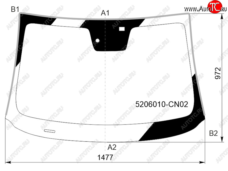 8 849 р. Стекло лобовое (Датчик дождя Молдинг) FUYAO  Changan UNI-T (2020-2024) дорестайлинг, рестайлинг  с доставкой в г. Москва