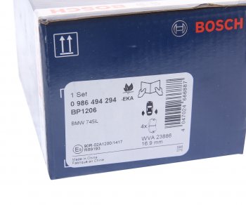 3 379 р. Колодки тормозные задние (4шт.) BOSCH BMW X5 E70 дорестайлинг (2006-2010)  с доставкой в г. Москва. Увеличить фотографию 4