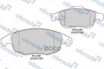 2 359 р. Колодки тормозные передние (4шт.) MANDO CITROEN Berlingo M59 рестайлинг (2002-2012)  с доставкой в г. Москва. Увеличить фотографию 1