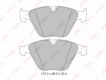 2 299 р. Колодки тормозные передние(4шт.) LYNX BMW 7 серия E65,E66, E67, E68 рестайлинг, седан (2005-2008)  с доставкой в г. Москва. Увеличить фотографию 2