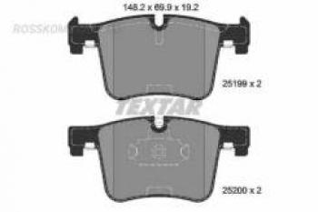 Колодки тормозные передние (4шт.) TEXTAR BMW X3 F25 рестайлинг (2014-2017)