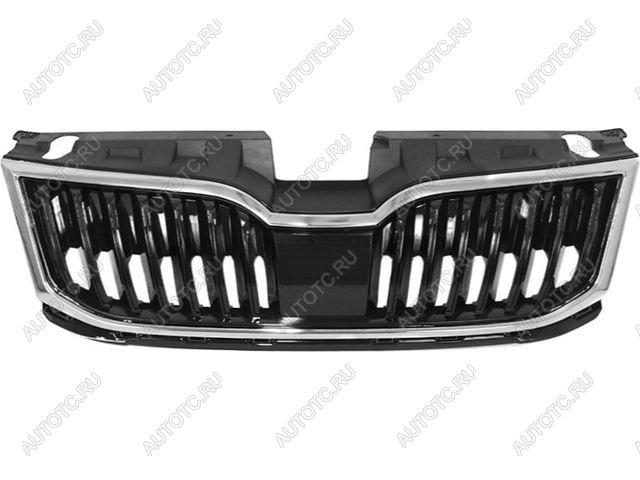 4 849 р. Решетка радиатора (пр-во Китай) BODYPARTS Skoda Octavia A7 рестайлинг универсал (2016-2020) (молдинг хром)  с доставкой в г. Москва