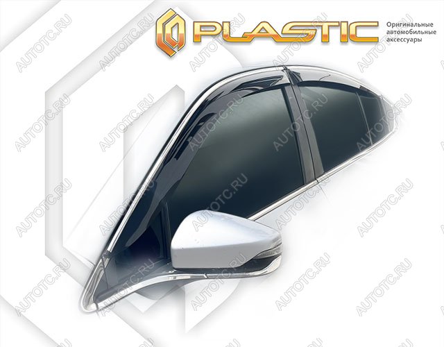 2 159 р. Дефлектор окон CA-Plastic  Subaru Legacy  BW,BT (2020-2022) седан дорестайлинг (Classic полупрозрачный)  с доставкой в г. Москва