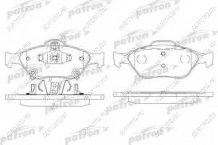 1 559 р. Колодки тормозные передние (4шт.) PATRON  Toyota Yaris  XP90 (2006-2011) седан дорестайлинг, рестайлинг, хэтчбэк 3 дв., рестайлинг, хэтчбэк 5 дв., седан рестайлинг  с доставкой в г. Москва