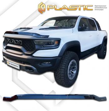 2 189 р.  Дефлектор капота CA-Plastiс  RAM 1500  DT (2018-2024) CREW Cab (серия Classic черный)  с доставкой в г. Москва. Увеличить фотографию 2