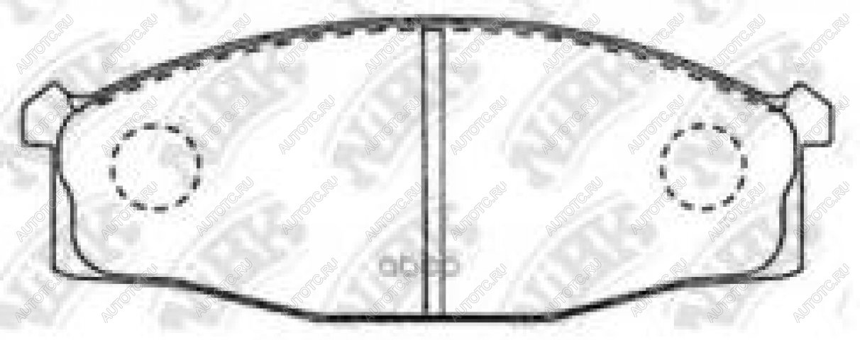 2 499 р. Колодки тормозные передние (4шт.) NIBK Nissan Atlas F24 правый руль (2007-2021)  с доставкой в г. Москва
