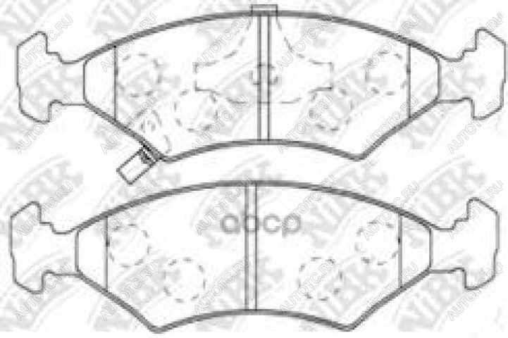 1 839 р. Колодки тормозные передние (4шт.) NIBK KIA Shuma (1997-2001)  с доставкой в г. Москва