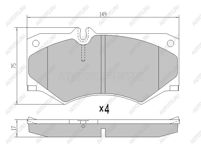 4 199 р. Колодки тормозные перед BREMBO  Mercedes-Benz G class ( W460,  W463) (1979-2002) 3 дв, 5 дв, 5 дв. дорестайлинг, 5 дв. 1-ый рестайлинг, 5 дв. 2-ой рестайлинг  с доставкой в г. Москва