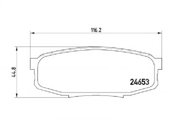 3 699 р. Колодки тормозные задние BAIKOR  Lexus LX570 (J200), Toyota Land Cruiser (200), Sequoia (XK80), Tundra (XK50)  с доставкой в г. Москва. Увеличить фотографию 1