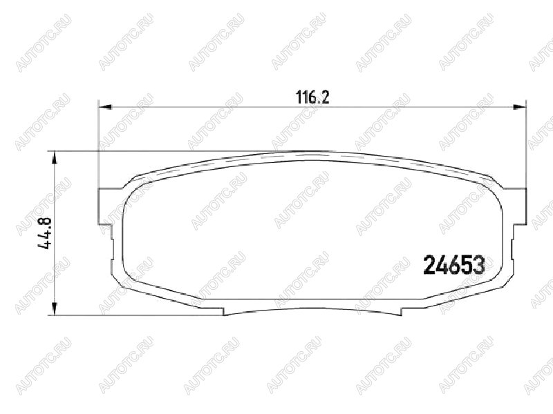 3 699 р. Колодки тормозные задние BAIKOR  Lexus LX570 (J200), Toyota Land Cruiser (200), Sequoia (XK80), Tundra (XK50)  с доставкой в г. Москва