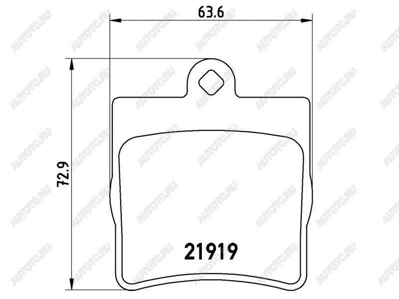 3 179 р. Колодки тормозные задние BAIKOR Mercedes-Benz C-Class W203 дорестайлинг седан (2000-2004)  с доставкой в г. Москва